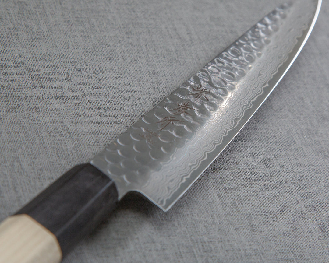 45 Layer Damascus Wa-Petty 150mm和ペテダマスカス45層六角半丸柄