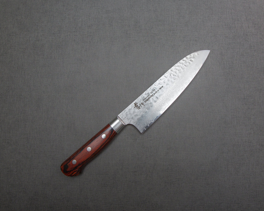 33 Layer Hammered Damascus Santoku 180mm 三徳包丁 ダマスカス33層槌目