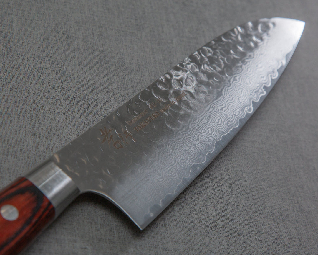 33 Layer Hammered Damascus Santoku 180mm 三徳包丁 ダマスカス33層槌